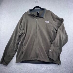 The North Face Windwall Fleece Jacket Full Zip Olive Green Men's Outdoor Size 2X